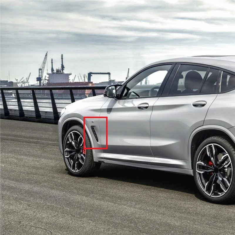 전면 펜더 트림 에어 벤트 배출구 커버 51138064805 51138064806   BMW X3 G01 2018-2023 X4 G02 2019-2023 액세서리 부품 키트