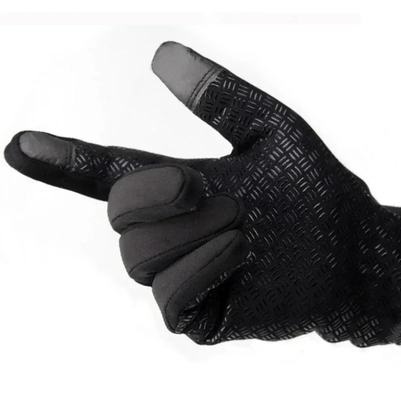 Guantes de invierno para hombre, impermeables, a prueba de viento, guantes fríos, Snowboard, motociclismo, conducción, guantes cálidos con