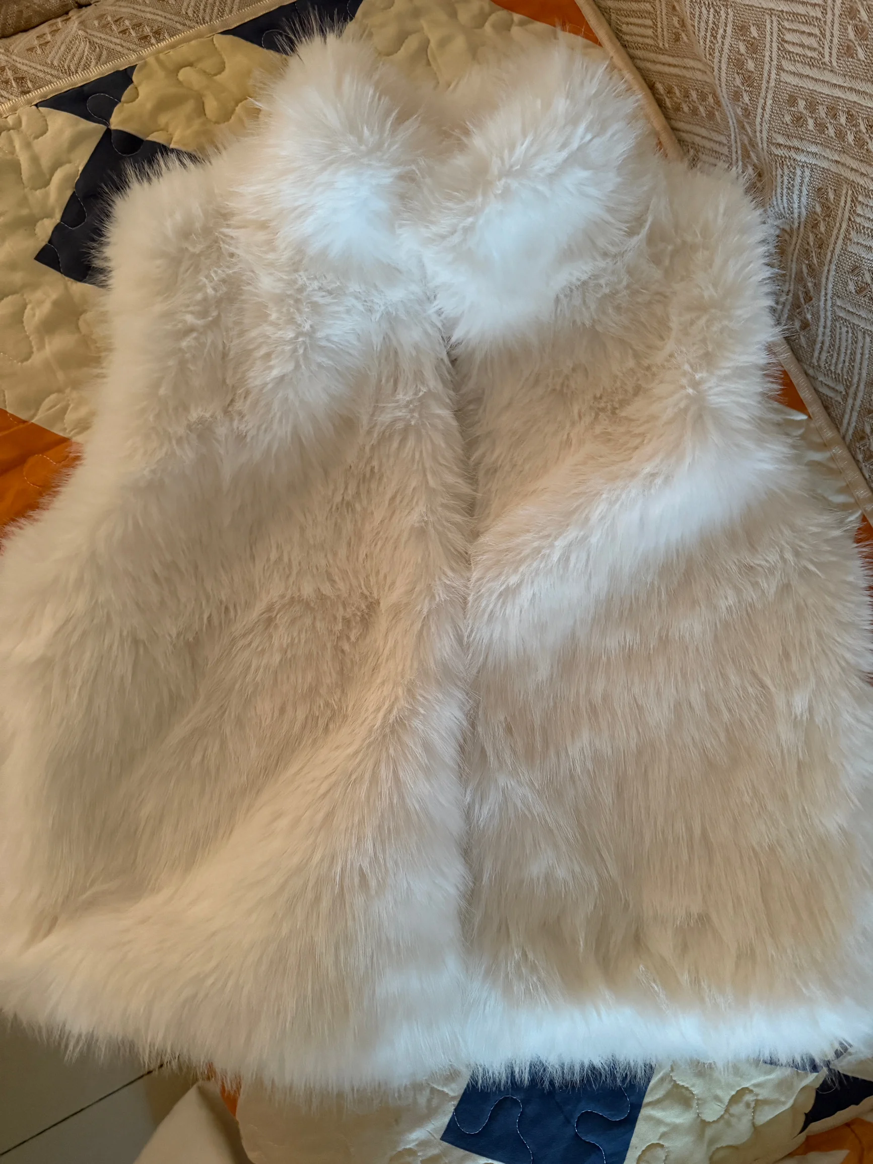 

Женский жилет на осень/зиму 2025 года, жилет из искусственного меха с высоким воротником