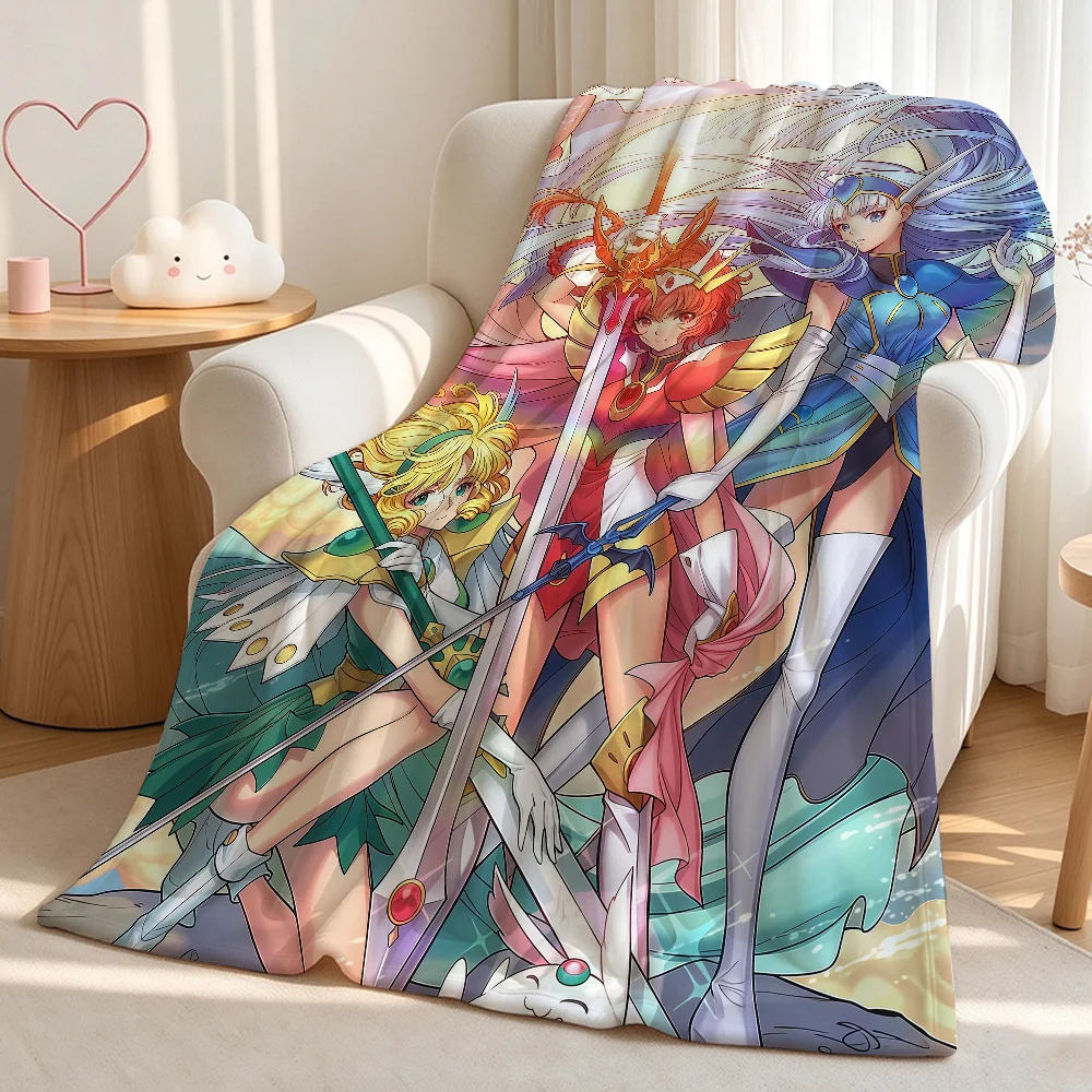 Anime M-Magic Knight Rayearth-S Blanket Warm Fuzzy Plush Throw Comfortable Skin Friendly Soft Sofa Living Room Bed Bedspread