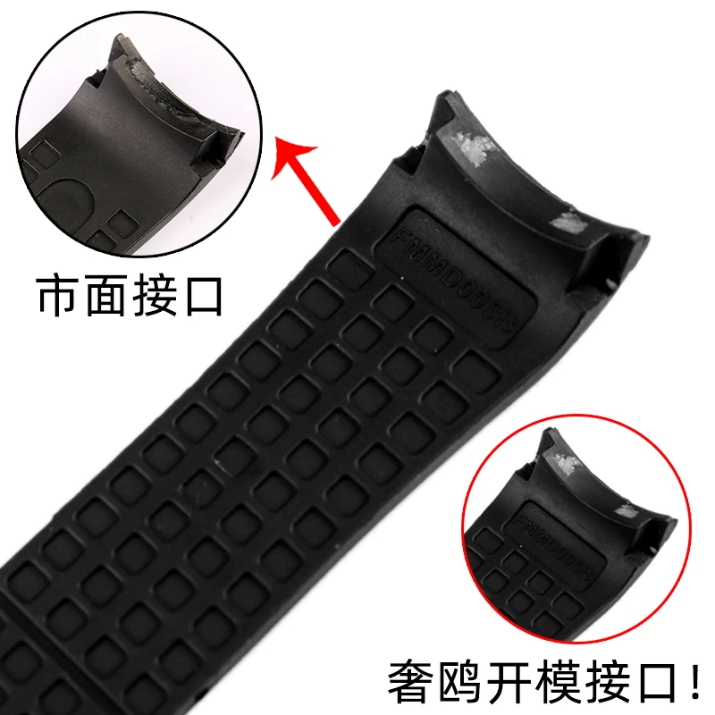 For Mido Rubber Watch Strap Mido Rudder M005/Men\'s Mechanical Waterproof Sweat-Proof Watch Band Accessories 22 23mm Wrist Strap