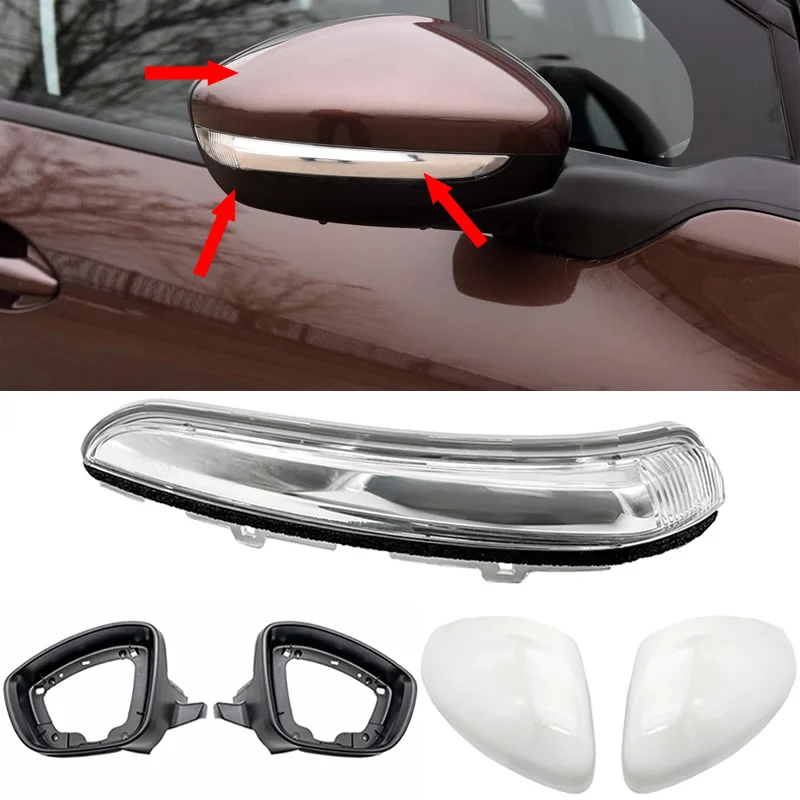 Car rearview mirror turn signal rearview mirror cover rearview mirror frame For Peugeot 2008 208 301 Citroen C3-xR 2012 - 2020