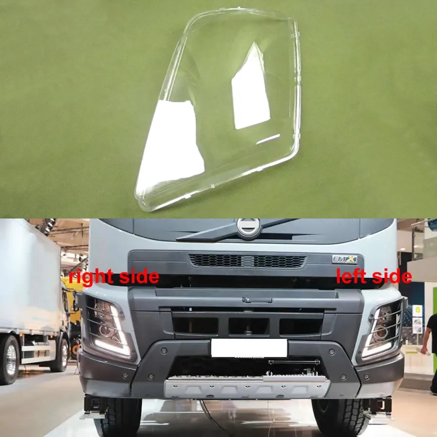 

For Volvo FMX 2015 Headlamp Cover Shade Headlight Transparent Lens Lamp Shell Masks Plexiglass Replace Original Lampshade