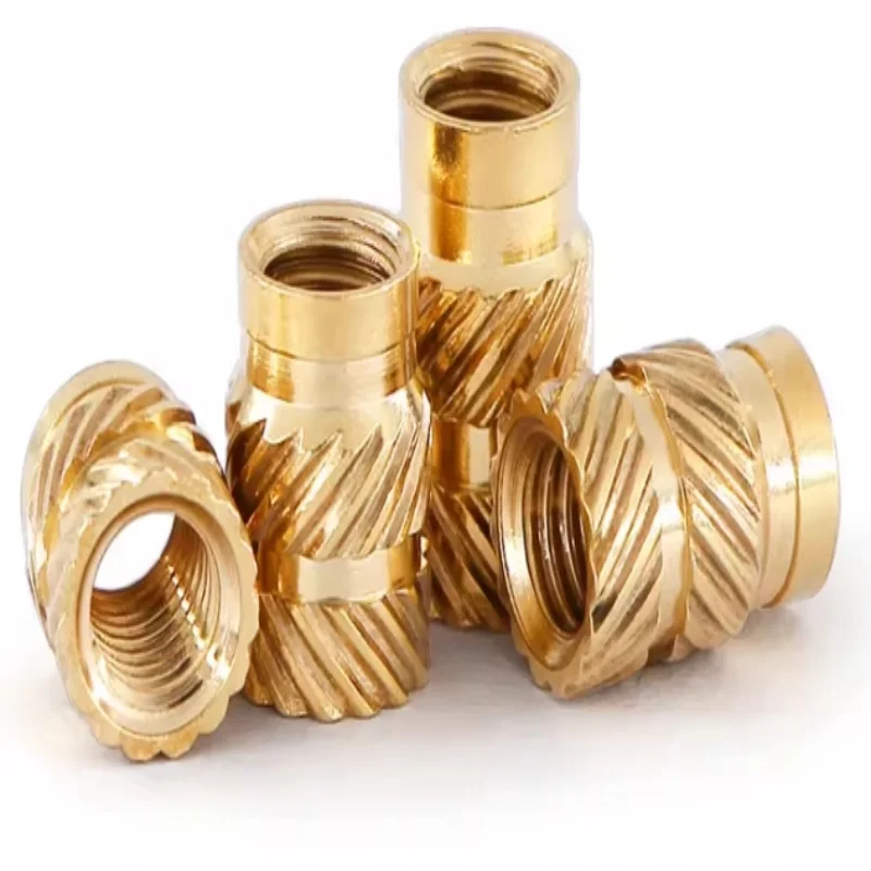 M1 M1.4 M1.6 M1.7 M2 M2.5 Insert Messing Moer Dubbele Twill Injectie Inbedding Moer voor 3D Printer Plastic Case