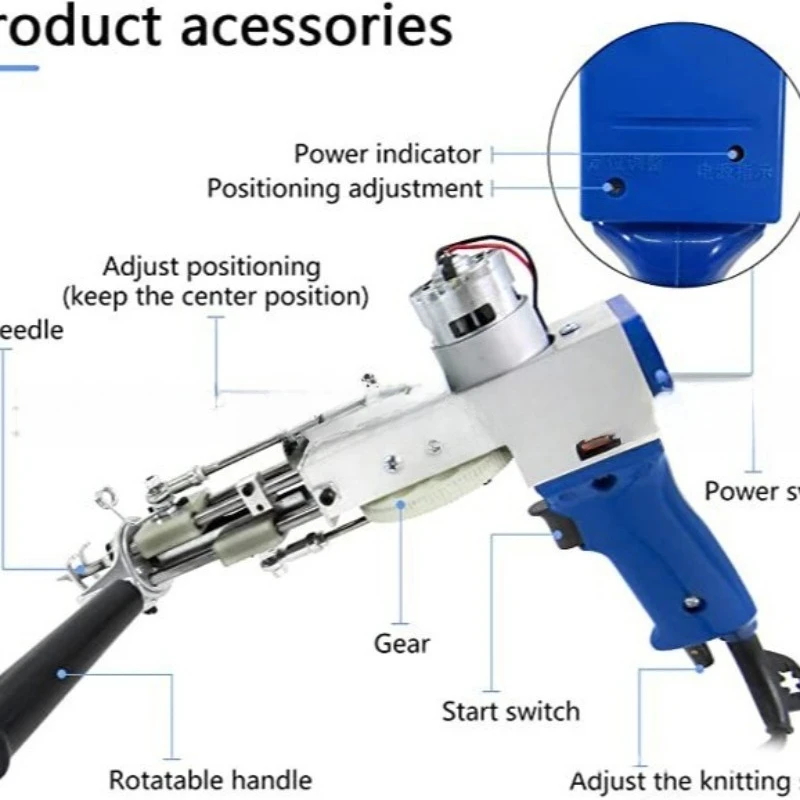 Tufting Gun Electric Carpet Rug Punch Needle Weaving Machine DIY Yarn Fabric Tool флагшток