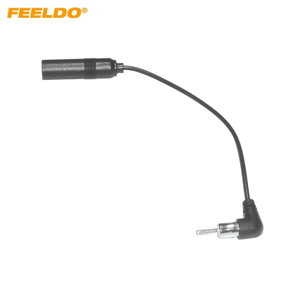 

FEELDO 20cm Car Stereo Audio Radio Antenna Adapter Vehicle AM/FM Radio Aerial Extension Auto FM Wiring Cable