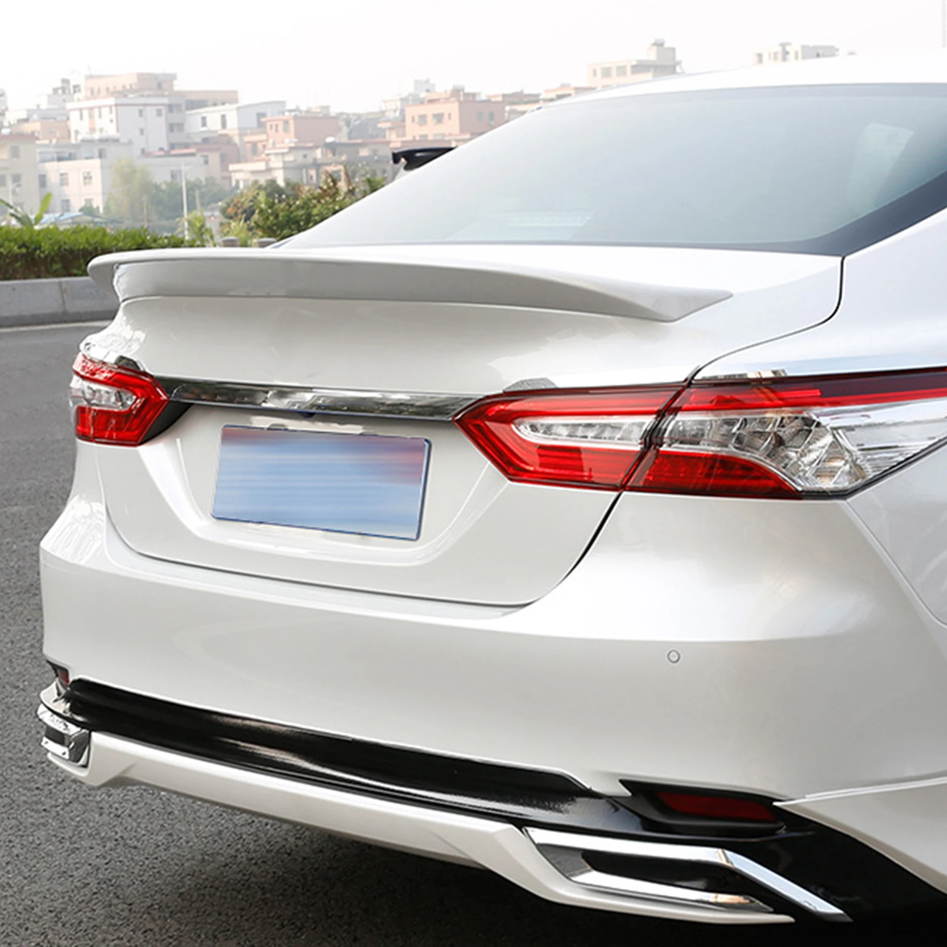 For Toyota Camry 2018-2022 Rear Trunk Roof Lid Spoiler Wing Tail Tailgate Splitter Lip Spoilers ABS