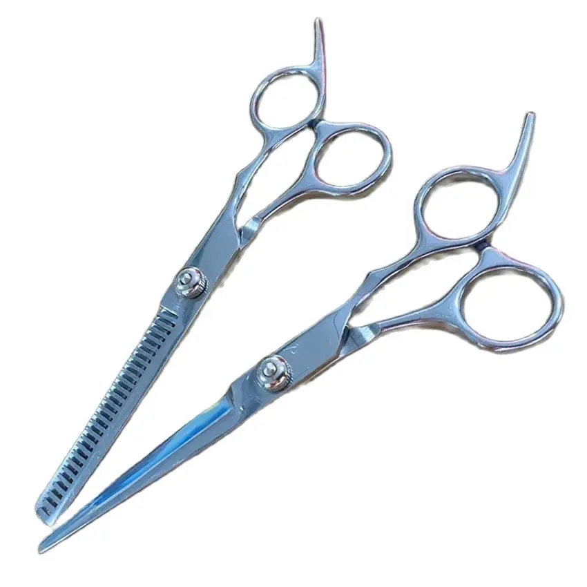 6 Inch Hair Cutting Scissors Thinning Shears Professional Barber Hairdressing Texturizing Edge Scissors Stainless Steel