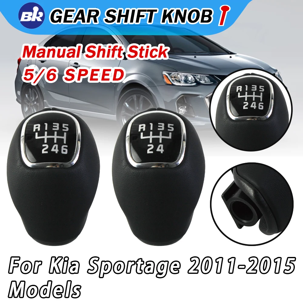 New Product 5/6 Speed Car Gear Shift Knob For KIA Sportage 2011-2015 For Rio 3 5 VELOSTER 2013 2014 2015