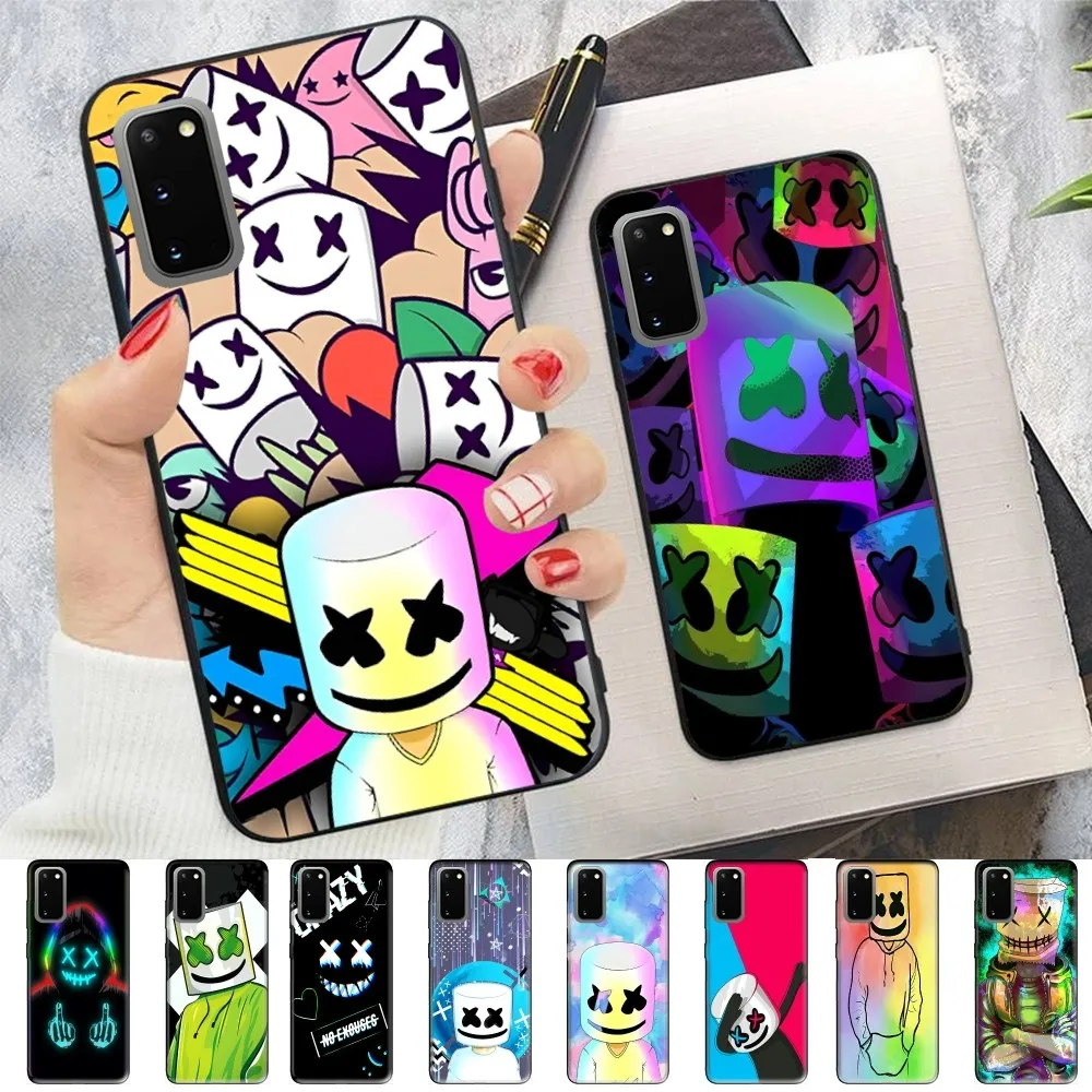 Marshmallow Dj Faces Phone Case For Samsung S 9 10 20 21 22 23 30 23 24 Plus Lite Ultra FE S10lite Fundas