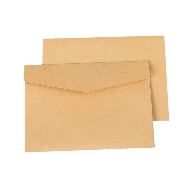 

SR-100Piece Classical Kraft Blank Mini Paper Envelopes Wedding Invitation Envelope 105 X 70Mm