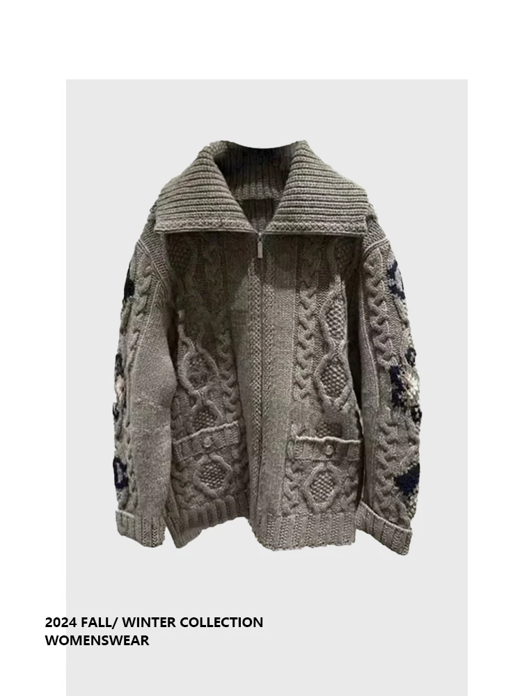 

Женский свитер Forever 2 Thi Knitted Lazy Sle, осенний, модный, с косичками, стандартный крой, удлиненный