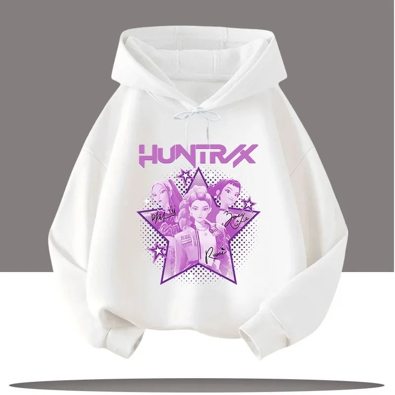 سترة نسائية بغطاء للرأس من أنيمي KPop شيطان الصيادين الأكثر مبيعًا لعام 2025 ملابس خريفية غير رسمية فضفاضة ومريحة بأكمام طويلة