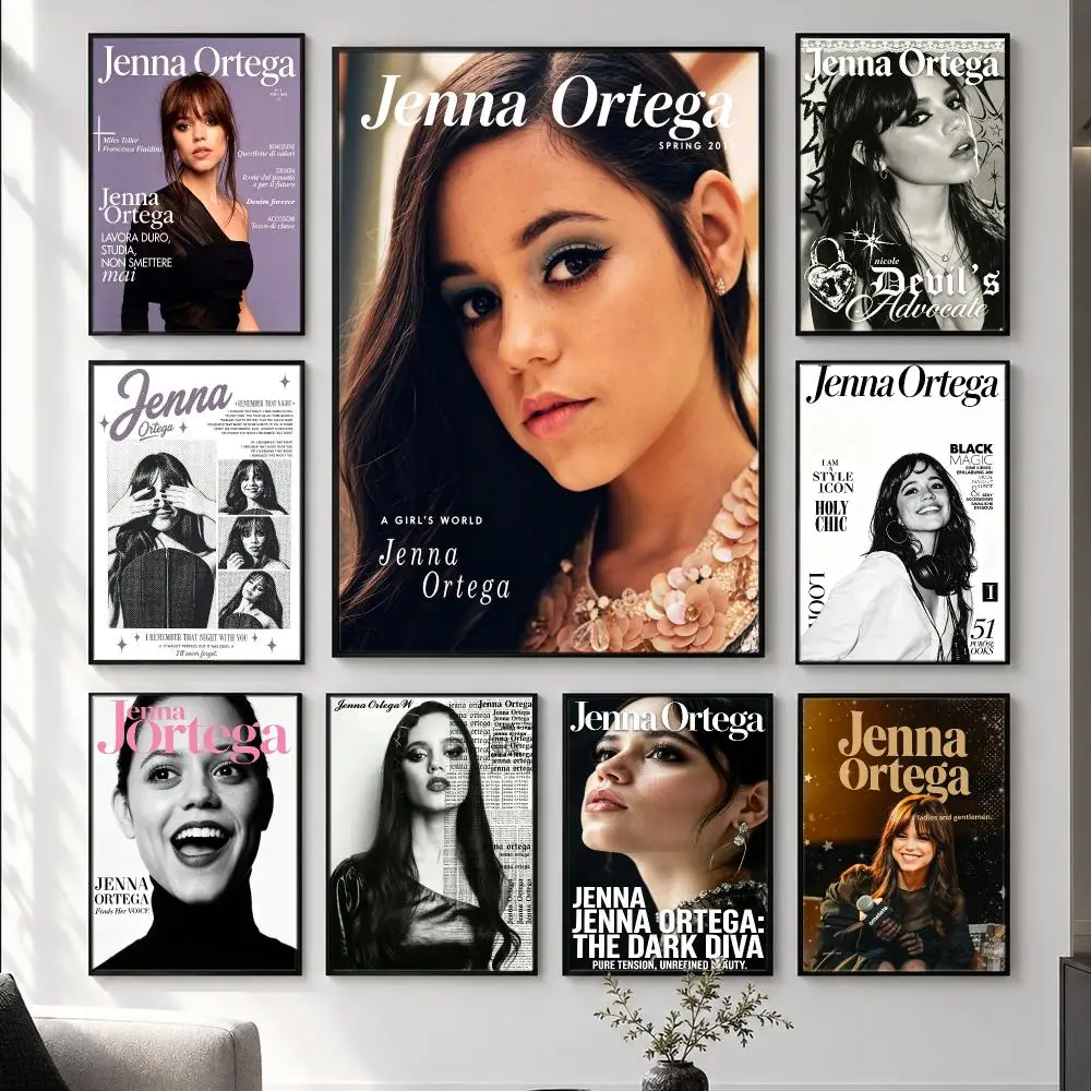 actress Jenna Ortega Poster  HD Poster Simple Home Decoration Suitable for Living Room Bedroom Corridor Gift Giving
