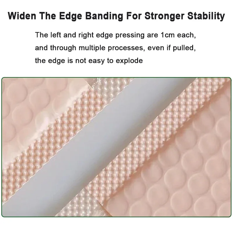 Self Seal Bubble Acolchoado Envelopes, Mailers Sacos, Pacotes de Embalagem Saco, Luz Rosa, Presente, Mailer, Grátis, 100Pcs