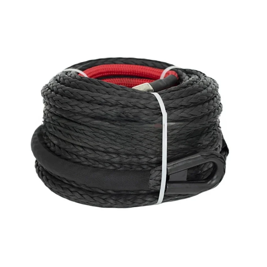 Synthetic Winch Rope for ATV SUV Vehicle, Tow Car, Off Road Trailer, 12mm x 28M, 13mm x 25m