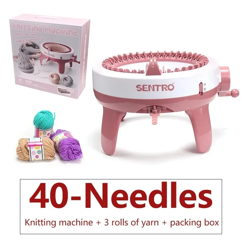 22/40 Needles Round Knitting Machine Woven Scarves Hats Sweater Weaving Loom Manual Weaving Kit DIY Sewing Machine Knitting Tool