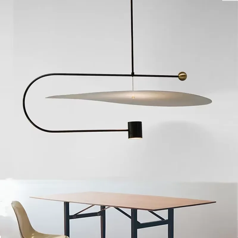 Nordic UFO Pendant Lamp Creative Flying Saucer Black Spot Light for Living Room Restaurant Dining Table Office Study Lighting