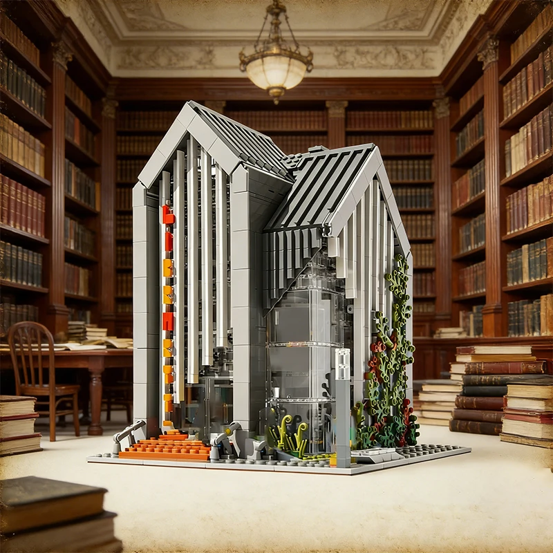 2734 PCS House Street Modern Library MOC Customize Modular Building Block Creative Design Educational DIY Boy Assembly Toy Gift