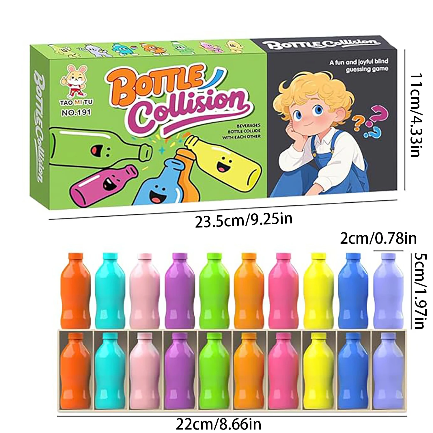 Zabawna gra w wykrywanie butelek, kolorowa gra pamięci dla dzieci, gra w dopasowywanie, ćwiczenie pamięci mózgowej, zabawka-puzzle