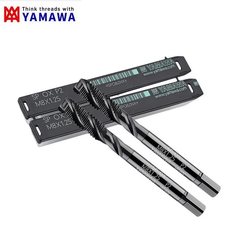 1 peça YAMAWA para aço INOX HSSE padrão torneira canelada espiral fina M1M2M3M4M5M6 SP-OX torneiras de rosca M7M8M10M11M12M14M16M18M20M22M24