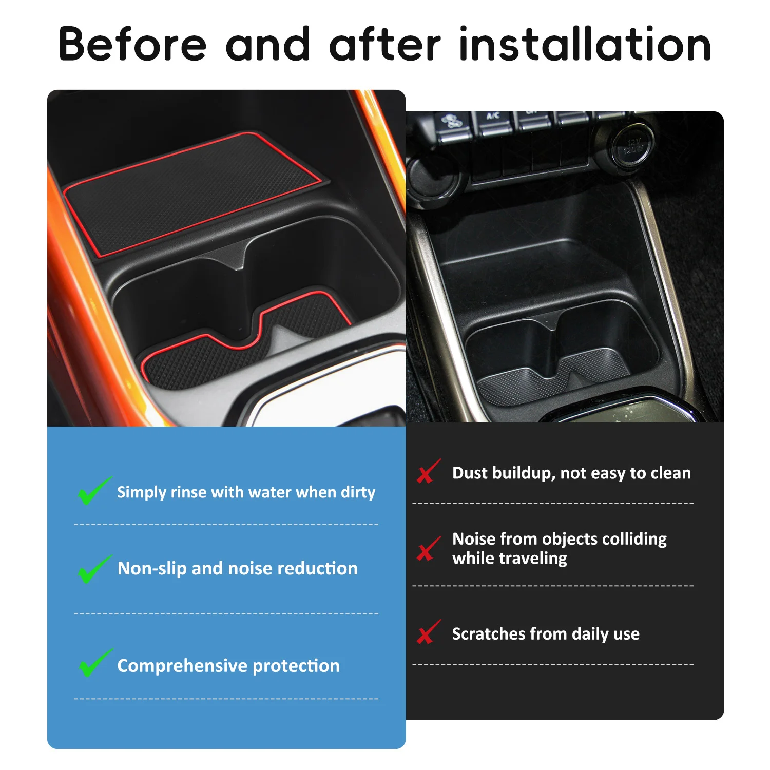 Car Door Groove Mats For Suzuki IGNIS Auto Gate Slot Pads Non-Slip Cup Holder Coasters Car Interior Accessories Decoration