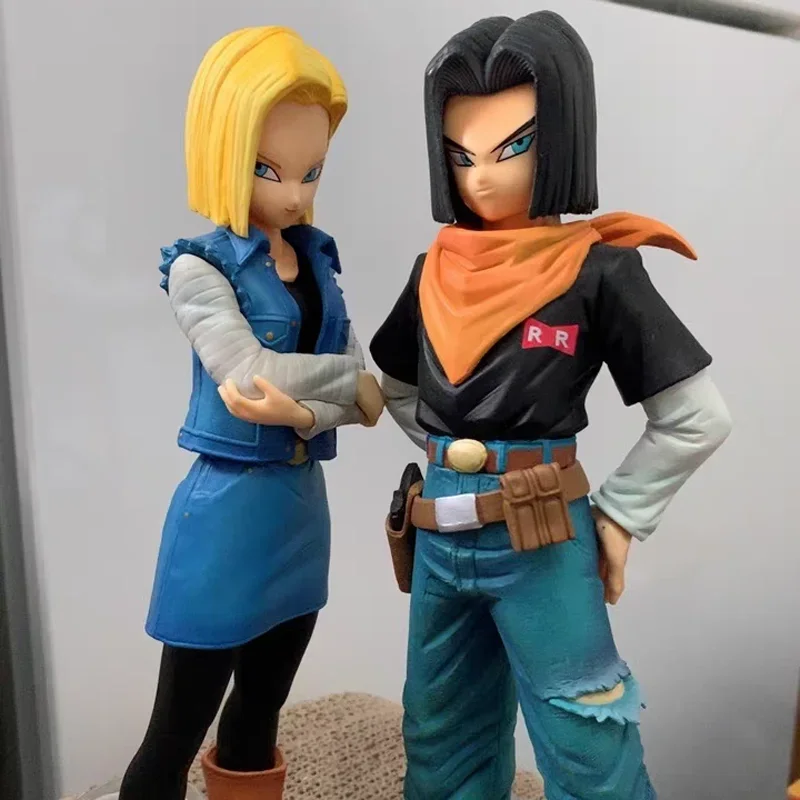 Dragon Ball Android 17 18 19 20 Figure Anime Collection Model Red Ribbon Army Dolls Statue Toys Dr.gero Cell Statue Toys For Kid