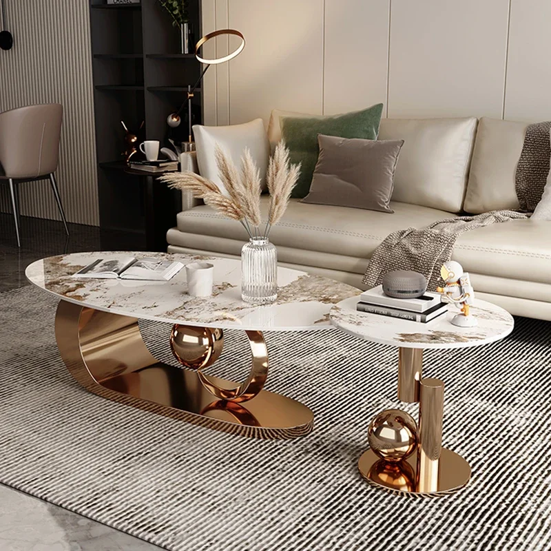 

Modern Metal Coffee Tables Luxury Nordic Home Minimalist Coffee Tables Aesthetic Design Table Basse De Salon Decoration