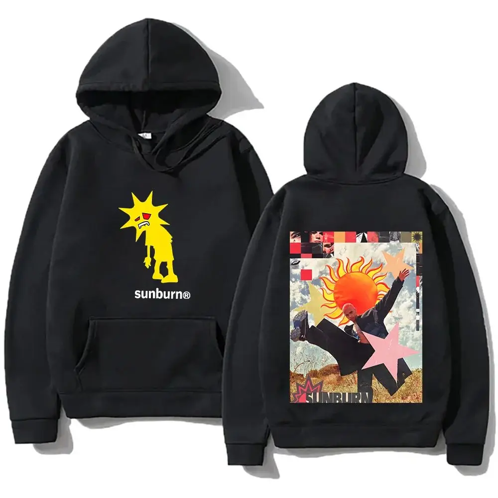 لا تنسى عني بلوفرات جولة حروق الشمس دومينيك فايك هوديي ملابس الشارع الشهير ملابس كبيرة الحجم شارع العليا مقنعين موسيقى البوب