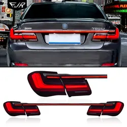 Through Taillight For BMW 7 Series F01 F02 2009-2015 Upgrade G12 LED Dynamic DRL Sequential Turn Signal Rear Trunk Tail lights