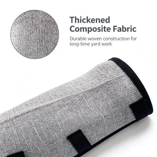 Ergonomic Gardening Shin Guards with Stab and Abrasion Resistance Designed for Squatting Walking and Full Leg Mobility