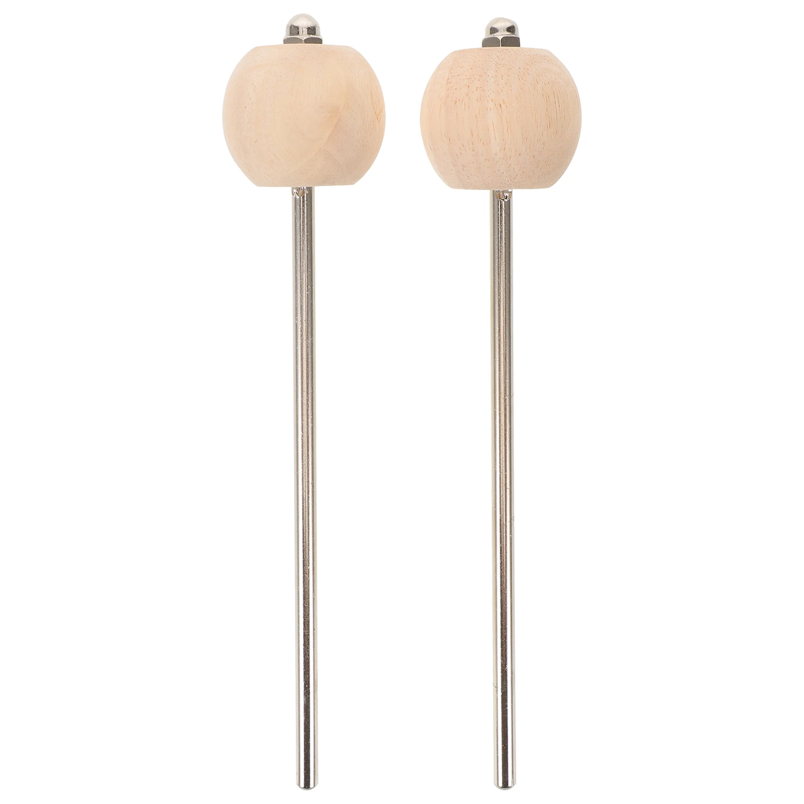 

Musical Instrument Accessories Retro Wooden Hammer Head Metal Bass Drum Pedal Beater