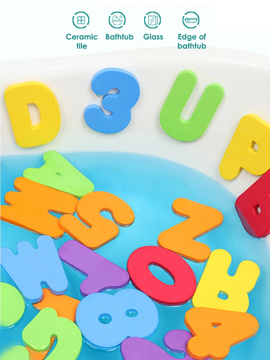 Brinquedos de Banho para Crian - Bath Letter Number Foam avaliação e preço