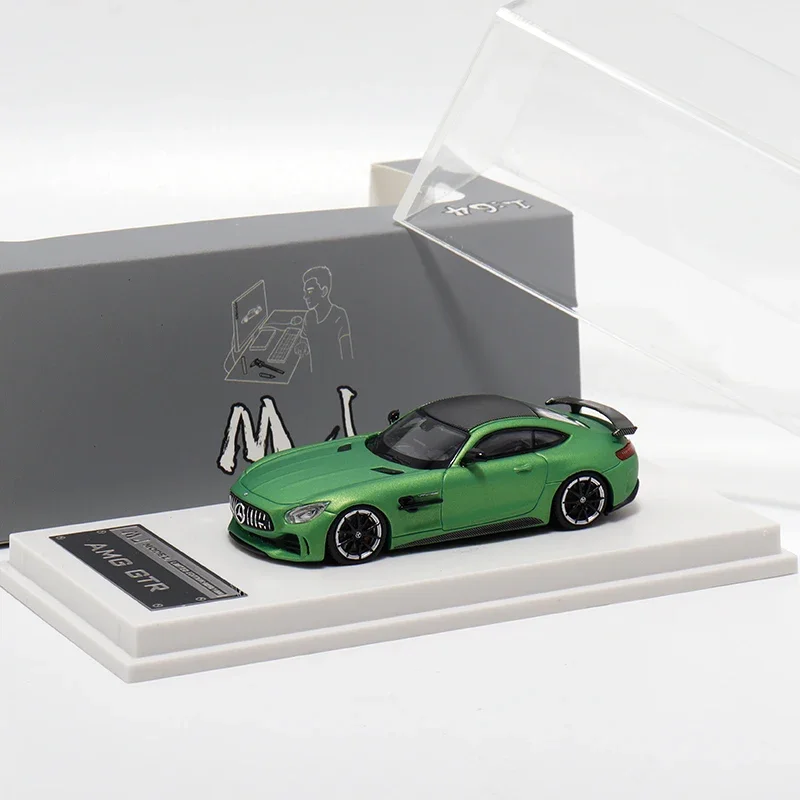 Diecast Auto Modell MJ 1/64 Benz AMG GTR C190 Legierung Auto Modell Spielzeug für Jungen Sammlung Display Hobby Original Box