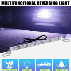 Highlight Car Reversing Light 45/90 SMD LED Bulbs Brake External License Plate Lamps DRL Auto Fog Lights  with red flash 12V