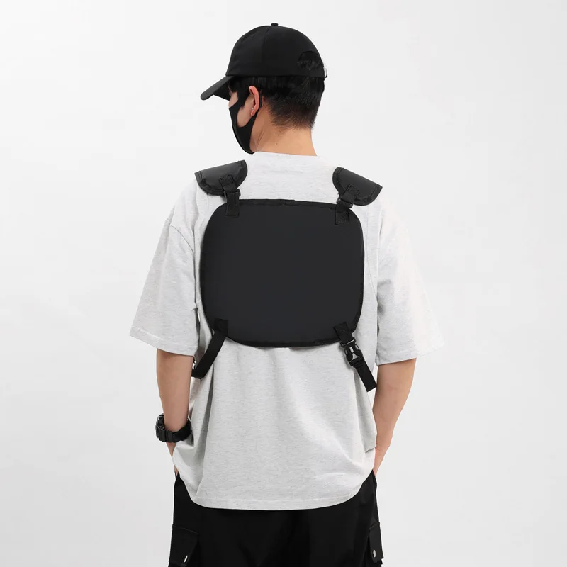 Chest Bag Waist Bag Hip Hop Streetwear Large Capacity Sports Casual Tactical Vest Bags for Men