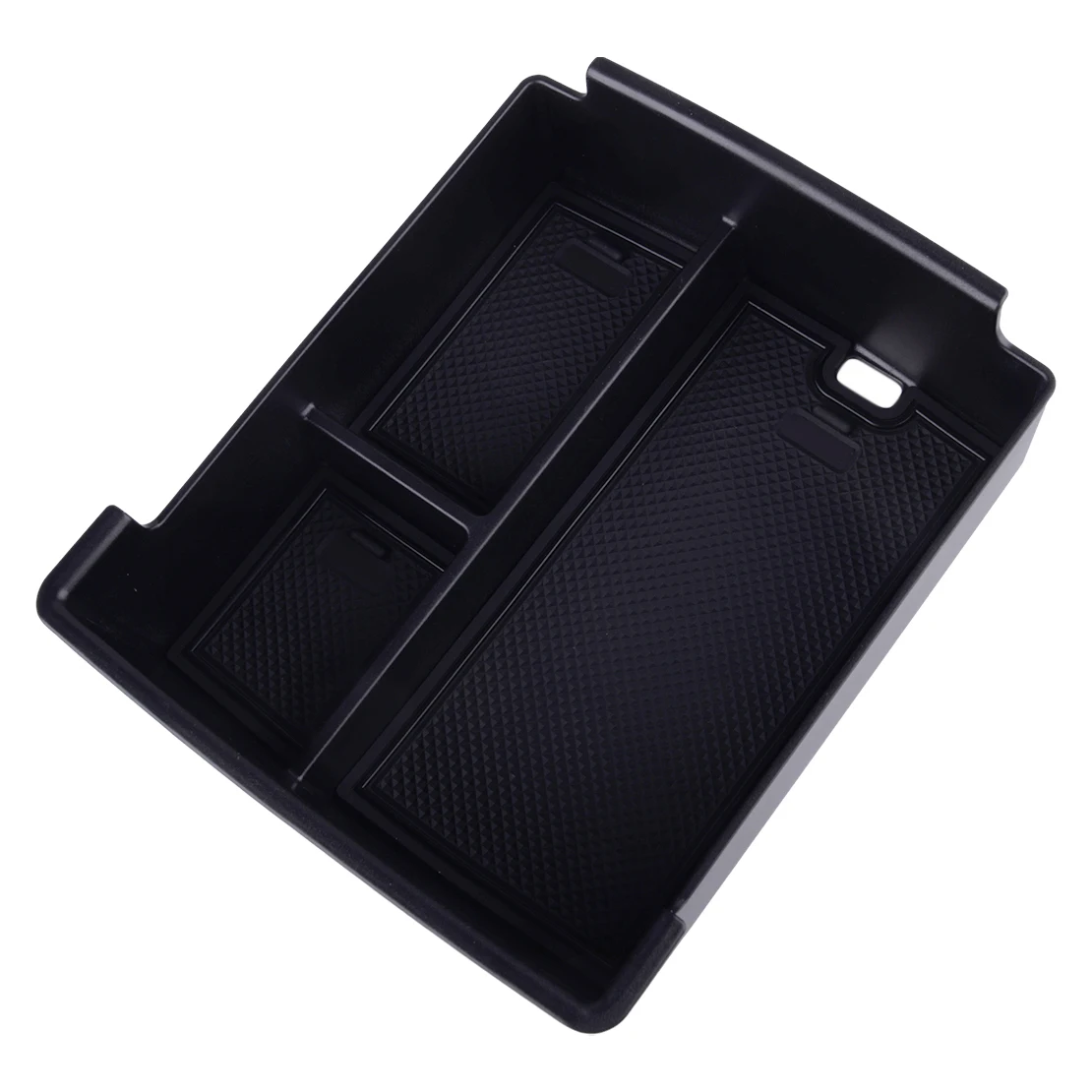 Caja de almacenamiento para reposabrazos Interior de coche, organizador de plástico para Ford Maverick 2022, 2023, 2024, color negro