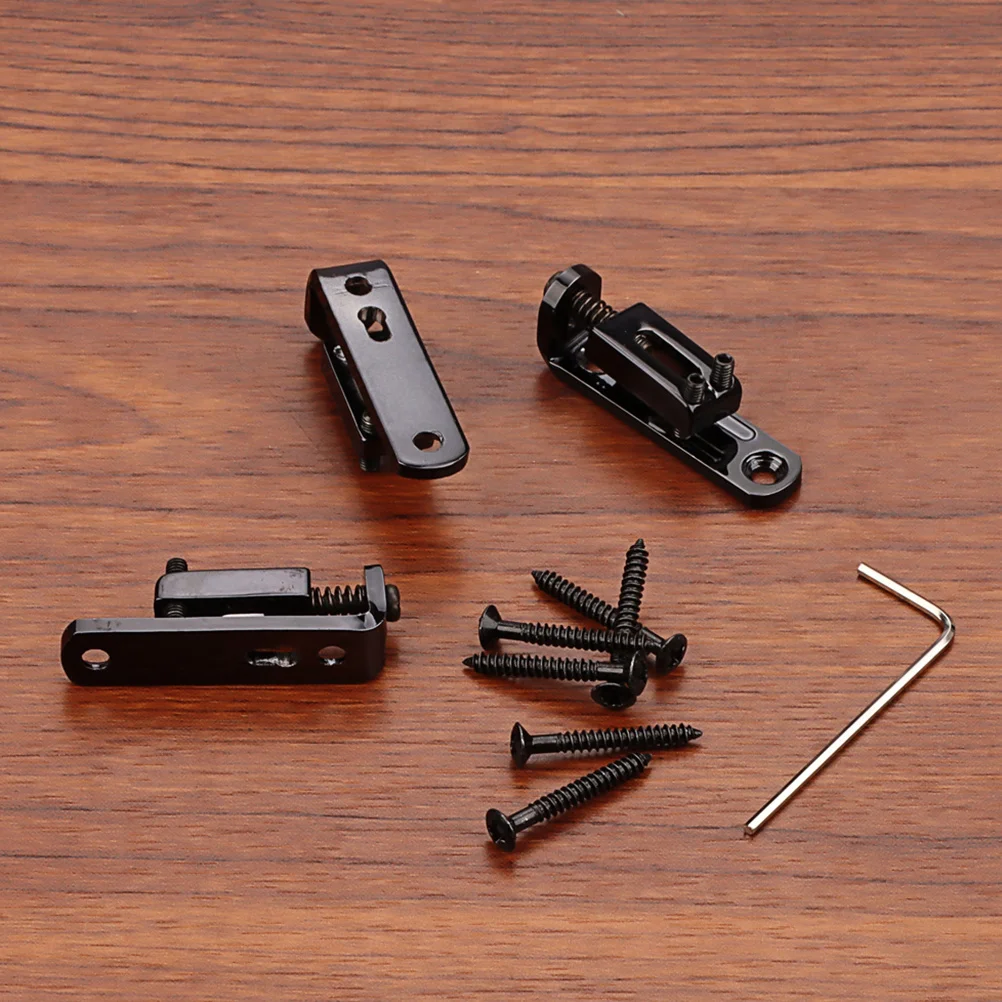 

3Pcs Guitar Bridge Set Universal Replacement Electric Guitar Bridge Saddle for Better Sound Clarity and Vibration Transfer