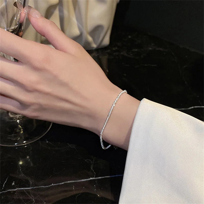 أساور متألقة قابلة للتعديل للنساء هدية مجوهرات الزفاف الأنيقة من جيبسوفيلا