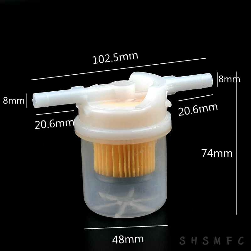 1 ~ 50 sztuk O.D 8 mm filtr węża nawadnianie ogrodu filtry opryskiwacz pompy filtrowanie akcesoria do akwarium filtr woda, powietrze, olej, itp