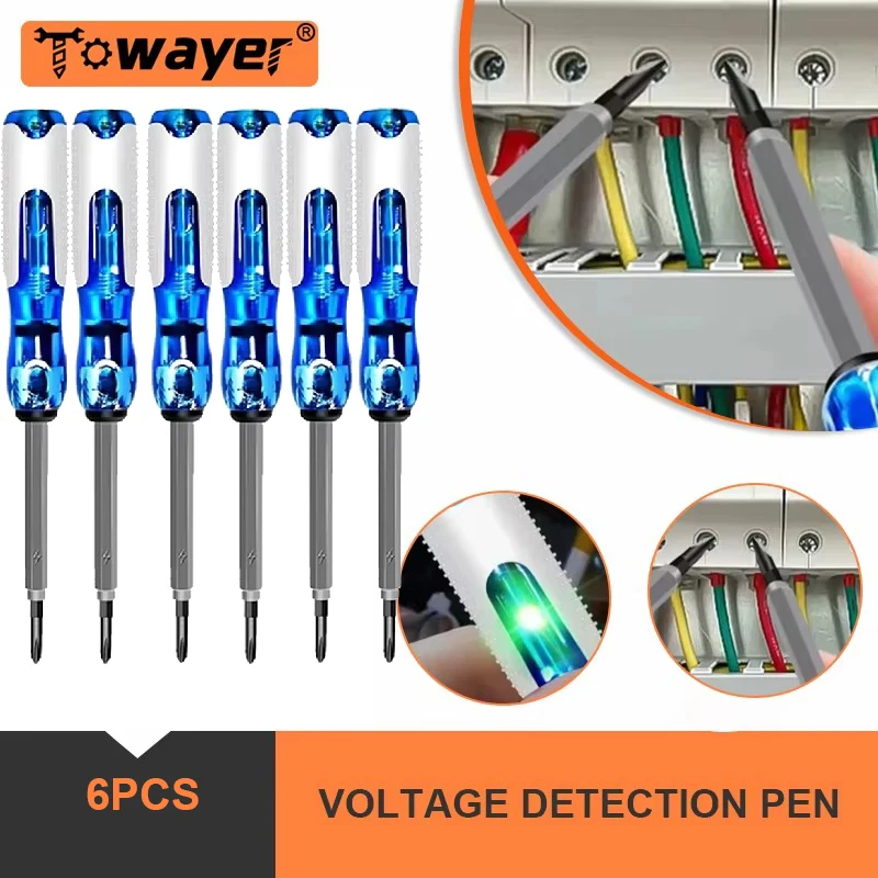 

Non-Contact Voltage Detector Pen AC24-250V Multi-function Electric Screwdriver Test Pen Probe Power Detector LED Indicator Light