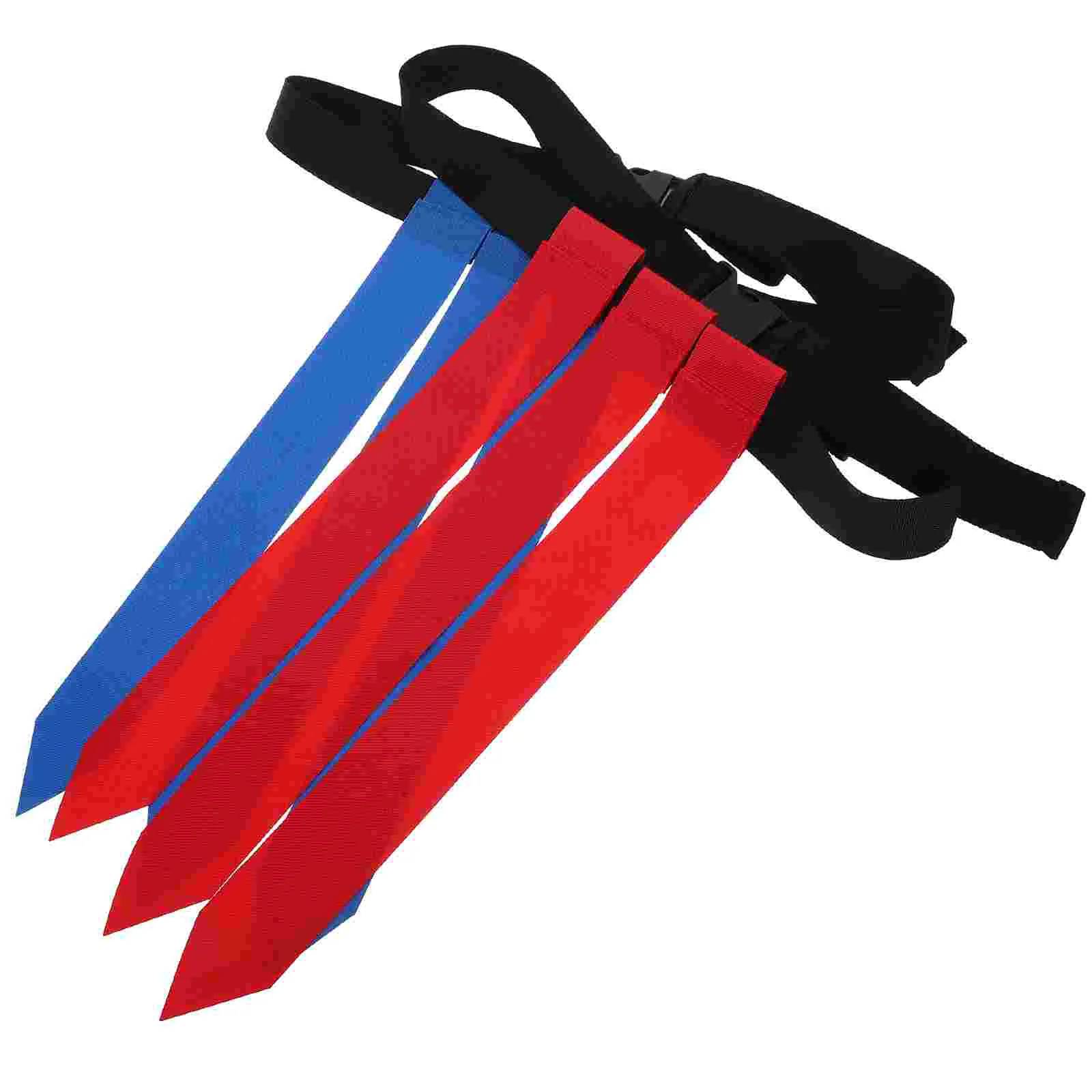 2 Pcs Sports Waistband Rugby Flag Football Supplies Multipurpose Adjustable Belt Multi-use Pvc Outdoor Child