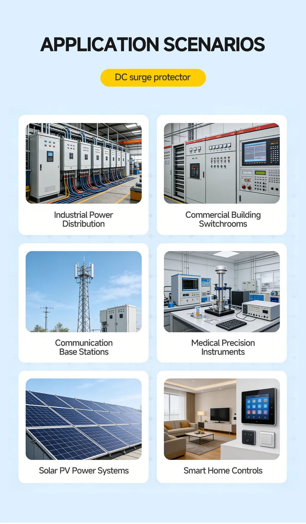 2P DC-Serien-Überspannungsschutzgerät 500V 600V 800V 1000V 10-20KA 20-40KA für Photovoltaik-Solaranlagen-Blitzschutz – Detail 14