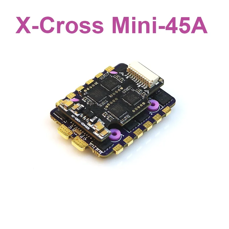 Flycolor X-Cross 45A MINI 20*20 BLheli_32 3-6S 4in1 Brushless ESC Output for RC Drone FPV Racing Multi-rotor aircraft