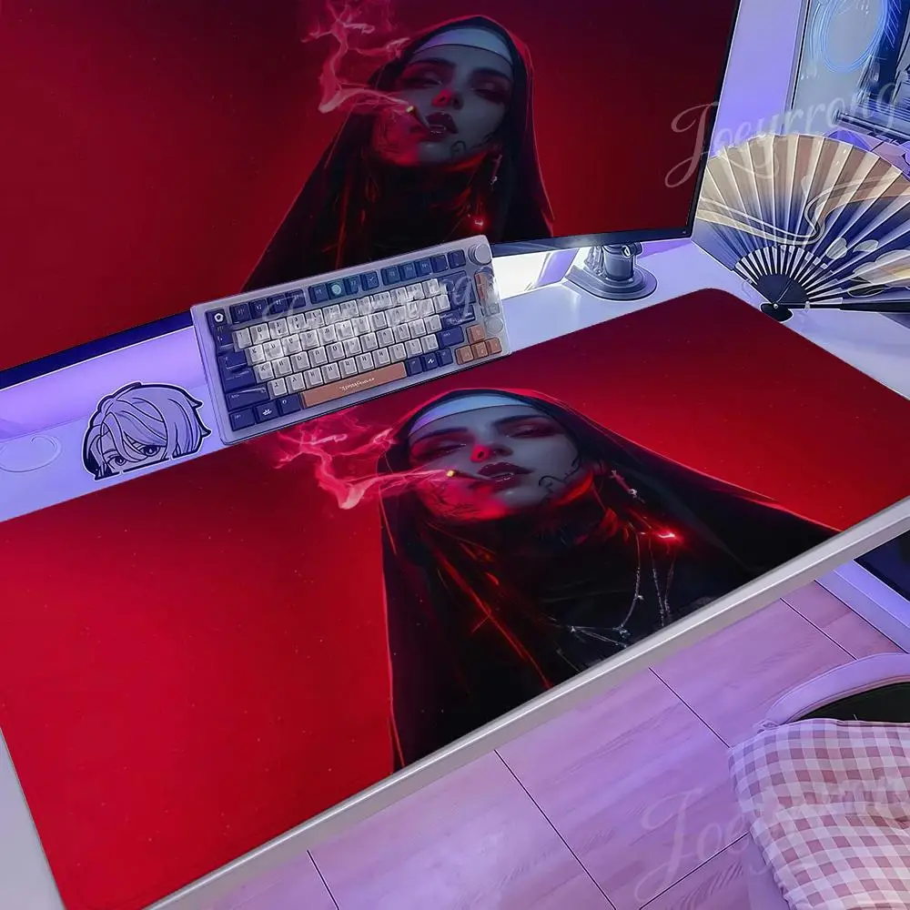 

nun Japanese Mouse Pad Hot Anime 1000x500 Taro Sakamoto Days XXL Large Gaming Non-slip Office Keyboard Mats Desk Mat