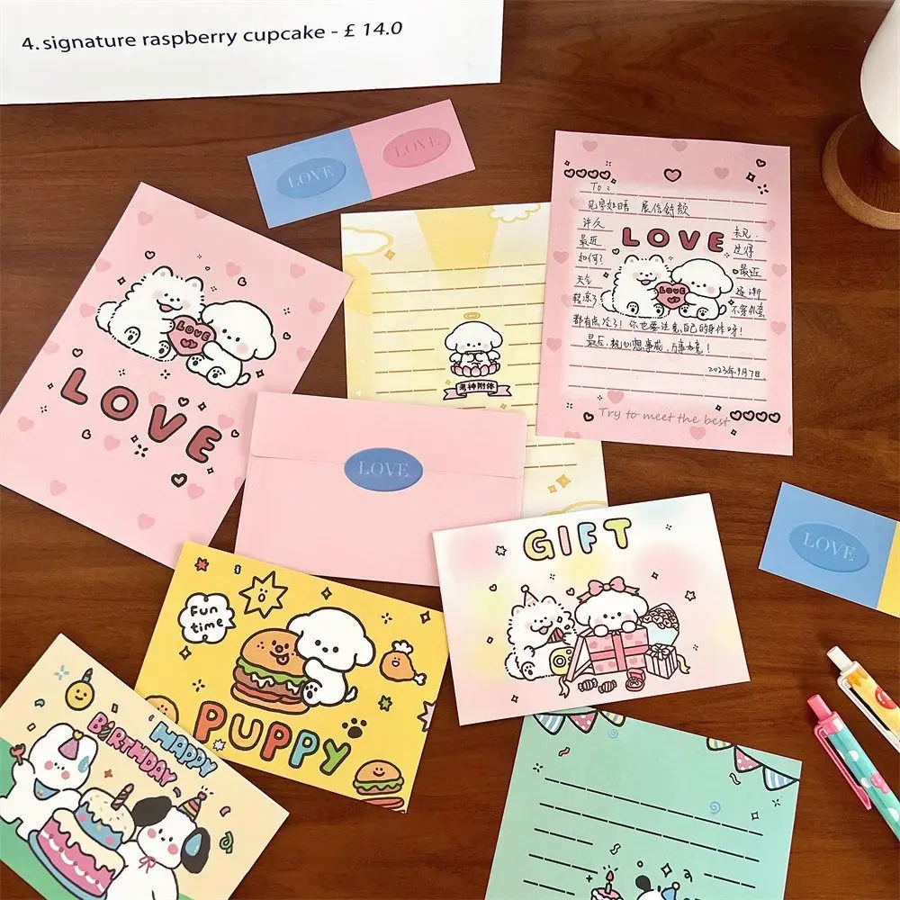 Happy Birthday Envelope Message Confession Cartoon Writable Letter Pads Stationery Cute Letter Paper Gift Card