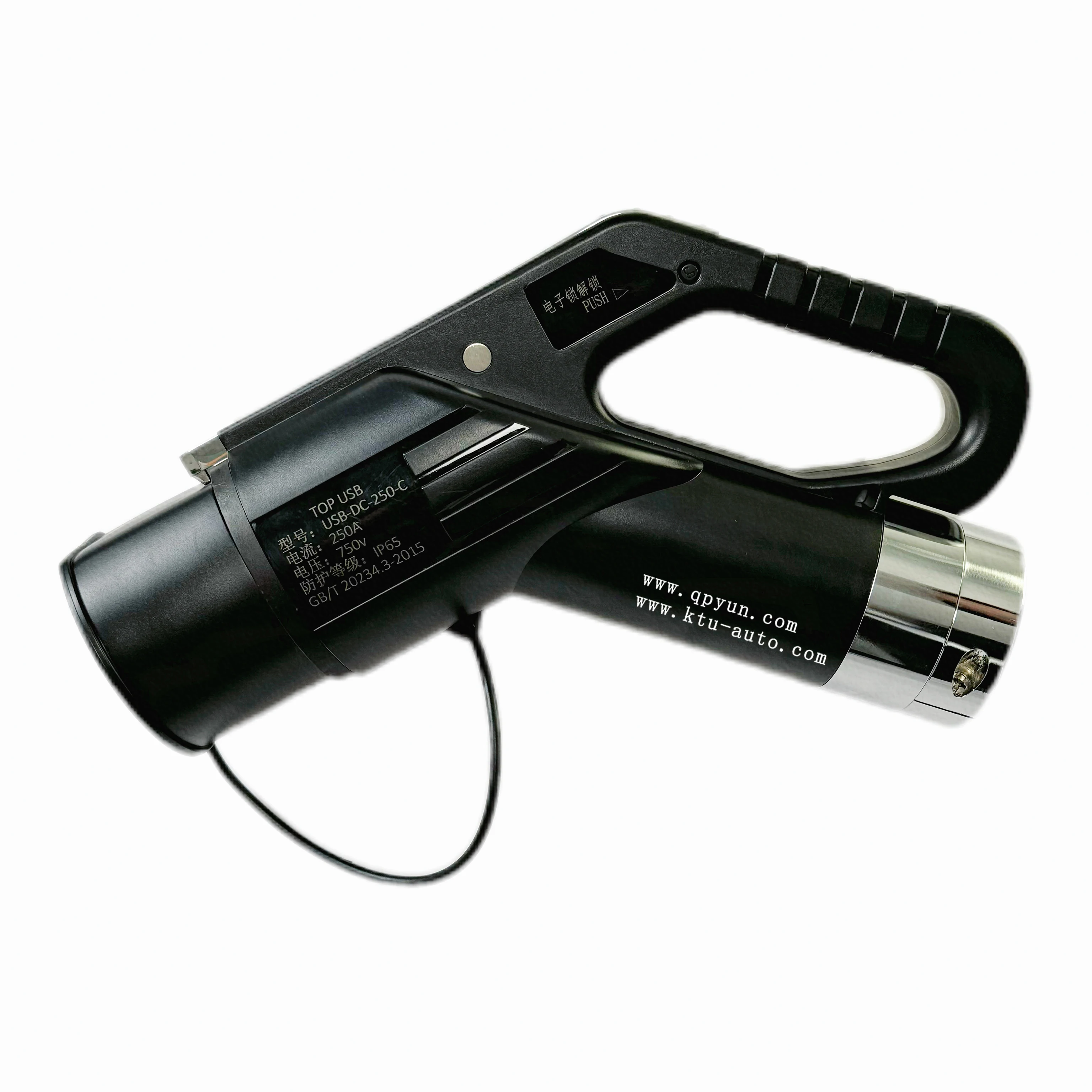 High Power 125A 150A 200A 250A 300A GB/T DC Fast Charging cable 1000V for EV Charging Station China Standard DC Connector 9 Pins