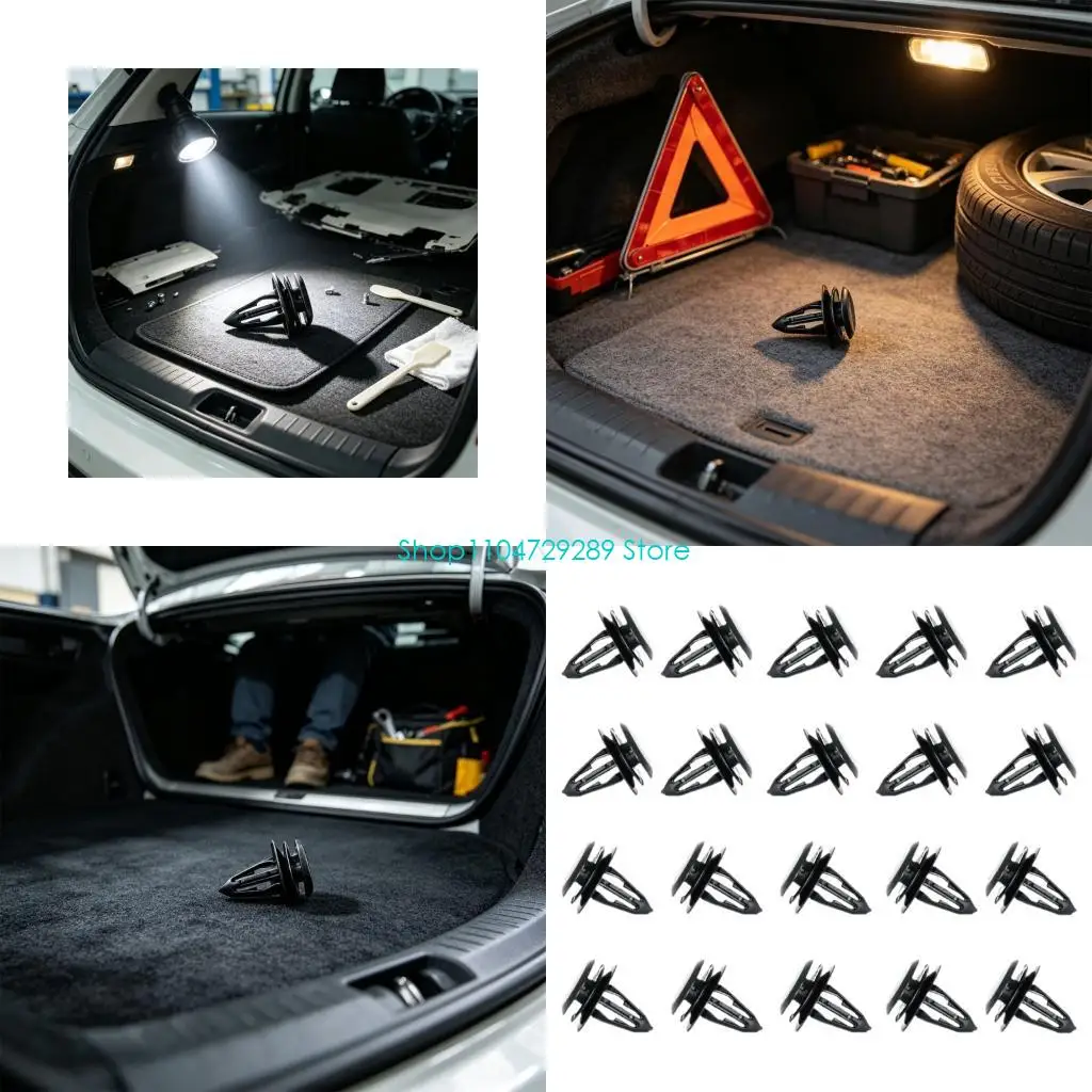 D8KE Nylon Trunk Clip Set for Interior Panel Repair and Service Use 10116060