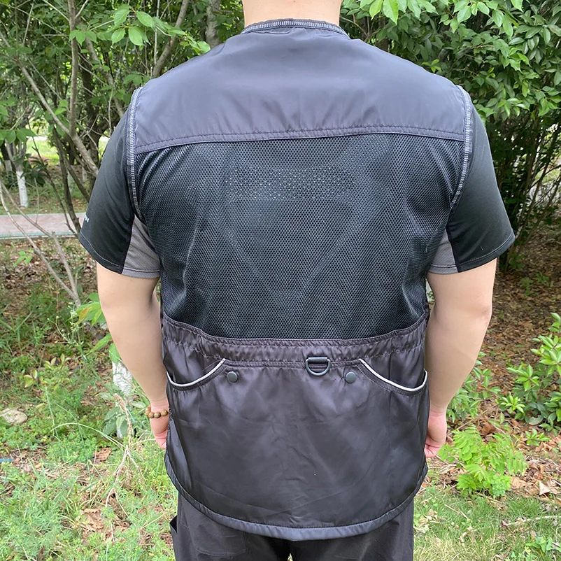 Atmungsaktive Hundetrainer-Weste, reißfester Netzstoff, große Tasche, multifunktionale Hundetrainingskleidung, Trainingszubehör für Deutsche Schäferhunde – Detail 1