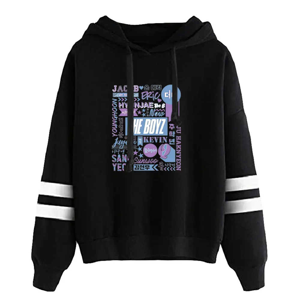 

Kpop The Boyz Merch Unisex Pocketless Parallel Bars Sleeves Sweatshirts Men Women Hoodie Casual Style Clothes